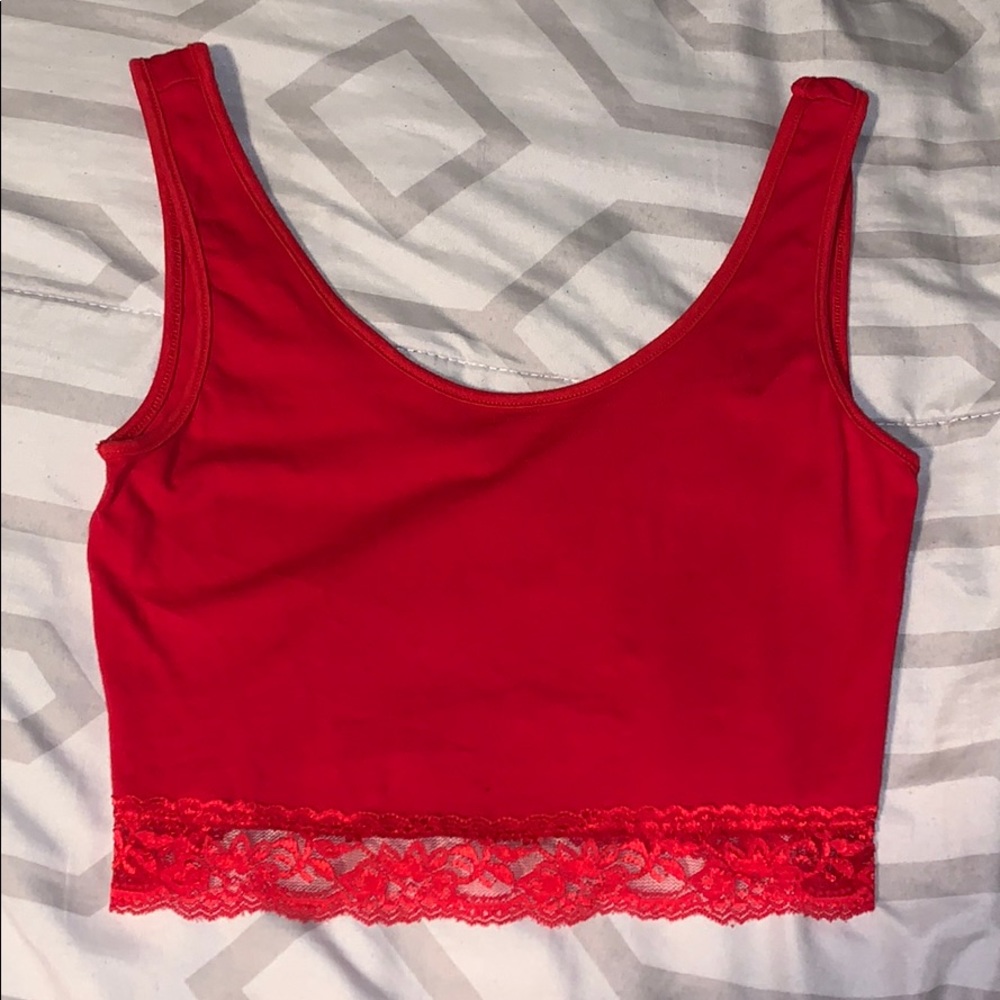 Cute lace crop top
